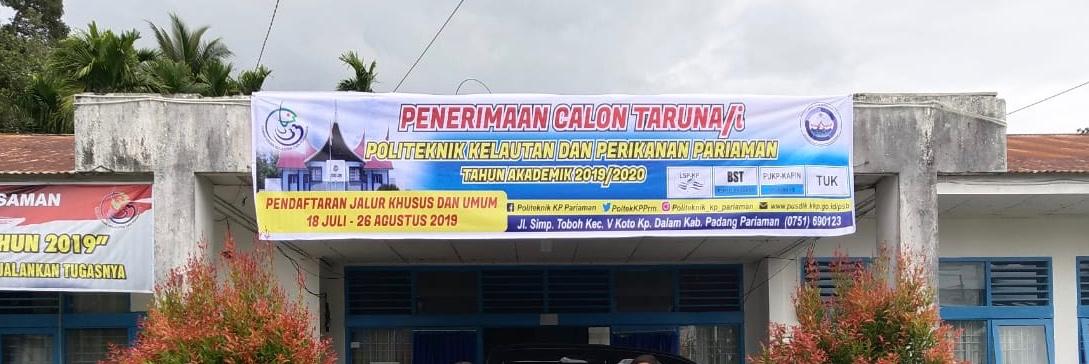 Penerimaan  Calon Tatuna/i Politeknik Kelautan dan Perikanan Pariaman  Tahun Akademik 2019/2020
